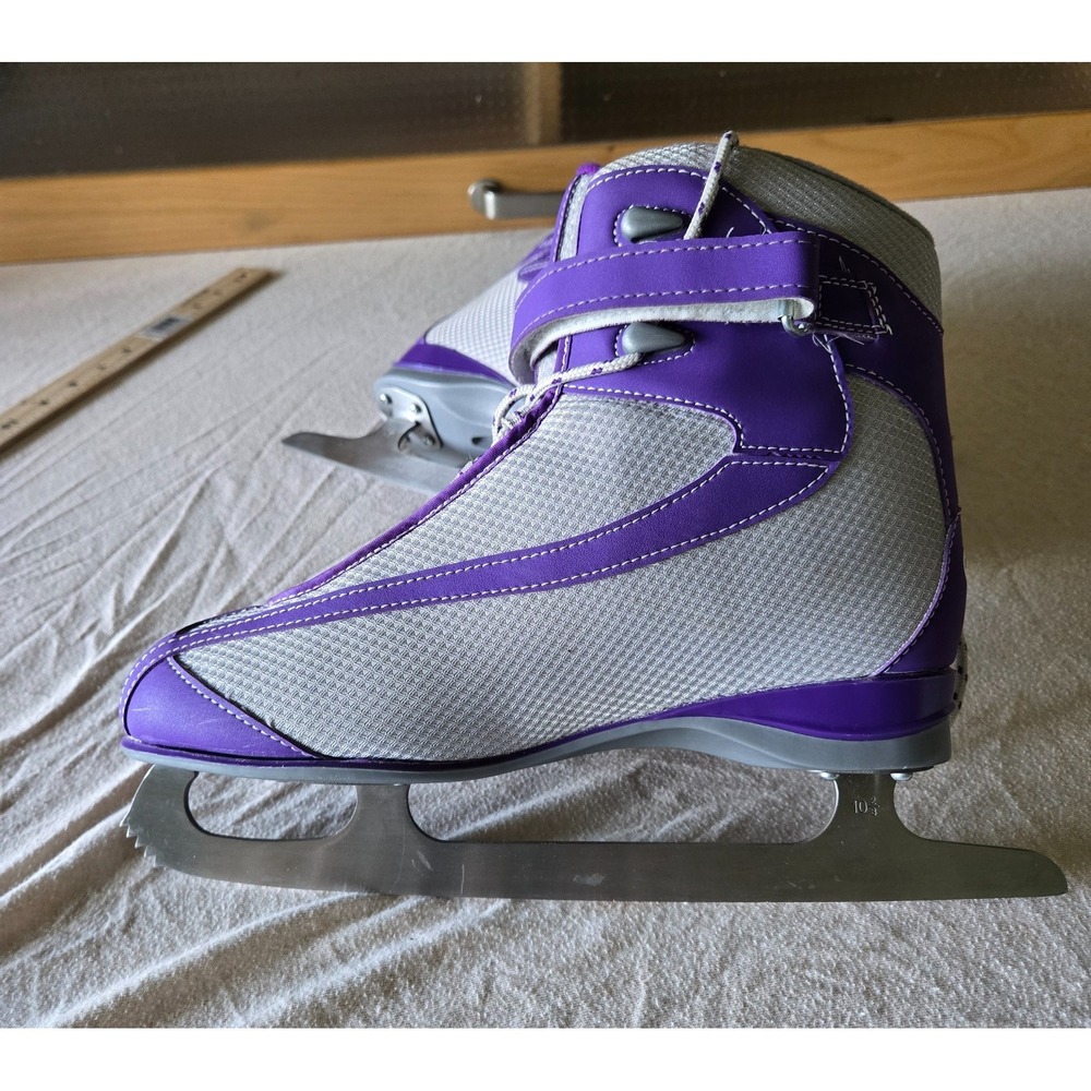 Figure Ice Skates Women's Size 9 Purple and Gray - Picture 6 of 16